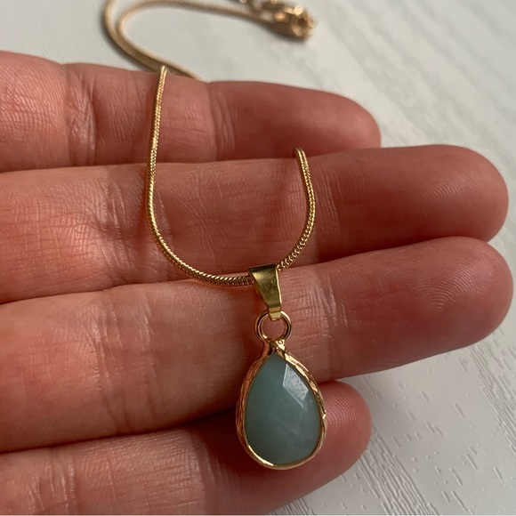 • NEW! Dainty Amazonite Necklace • - Picture 6 of 14